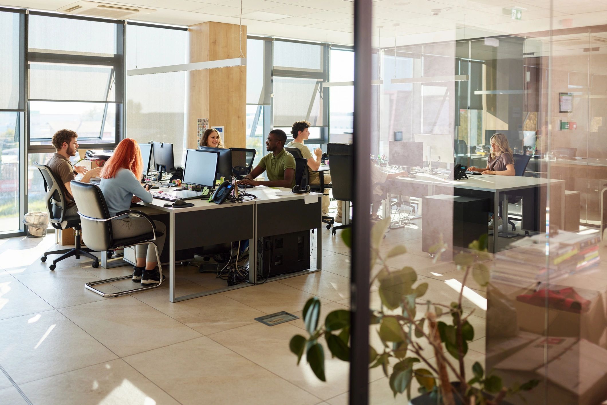 modern IT services office